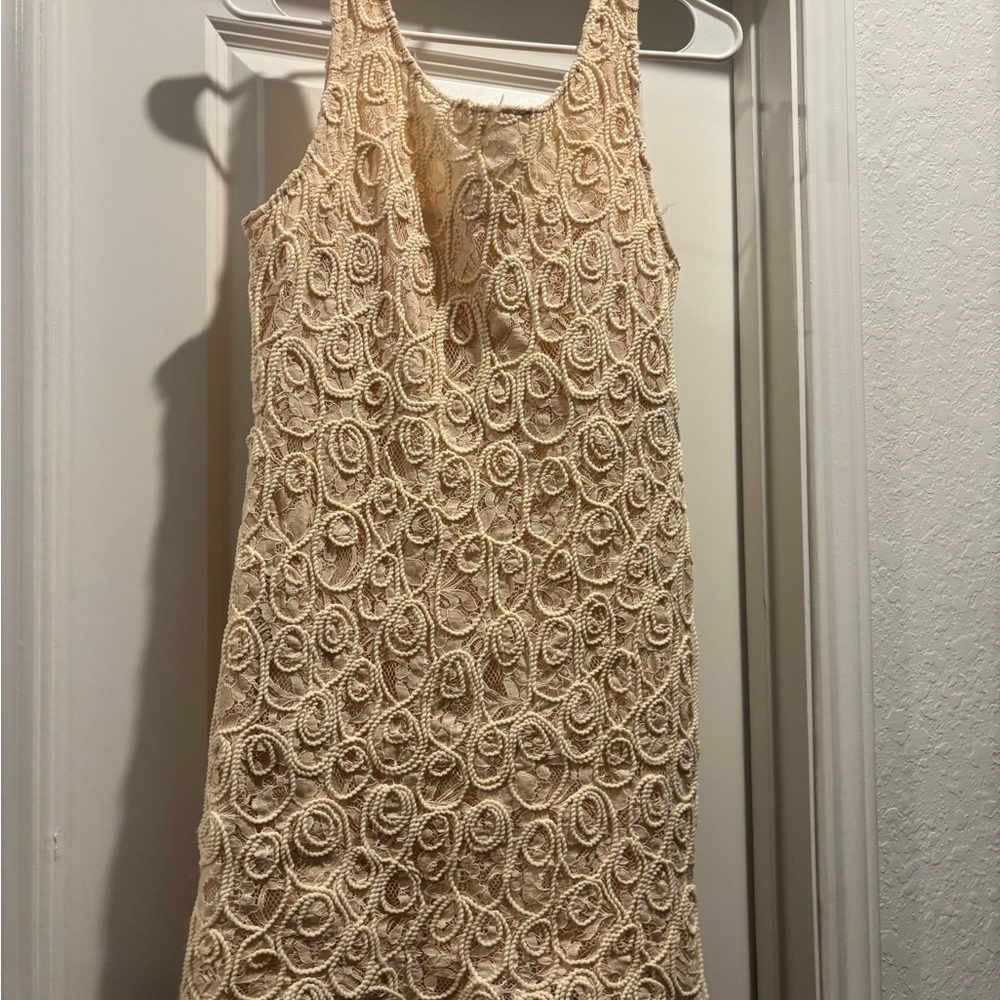 Love Culture Beige Lace Dress